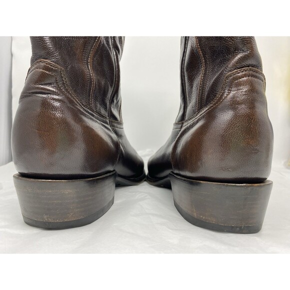 JRC & Sons Creed Goat Leather Western Cowboy Boots Men\'s 10.5D Brown 10.5 D main image 15